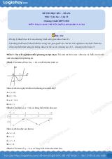 Đề thi học kì 1 Toán 12 - Đề số 6